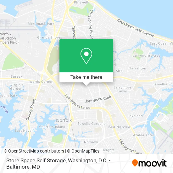 Store Space Self Storage map