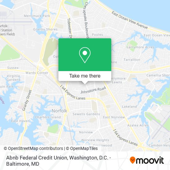 Mapa de Abnb Federal Credit Union
