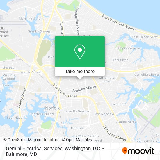 Mapa de Gemini Electrical Services