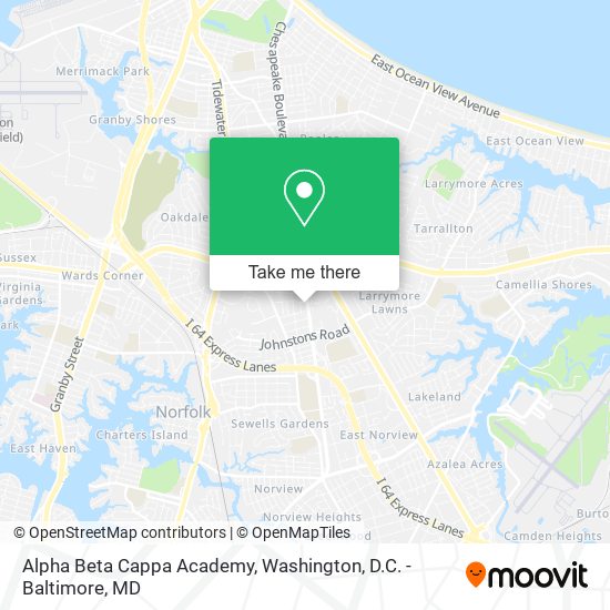 Mapa de Alpha Beta Cappa Academy