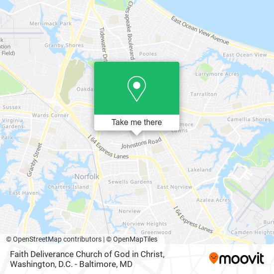 Faith Deliverance Church of God in Christ map