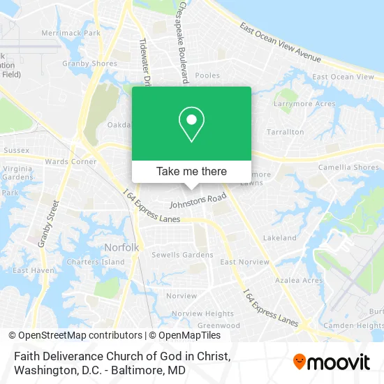 Mapa de Faith Deliverance Church of God in Christ