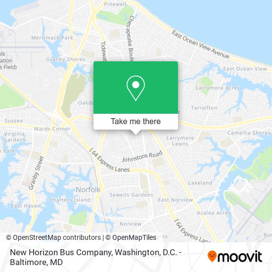 New Horizon Bus Company map