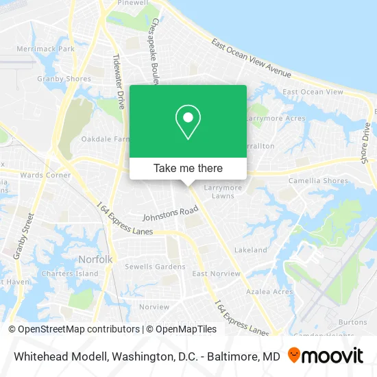 Whitehead Modell map