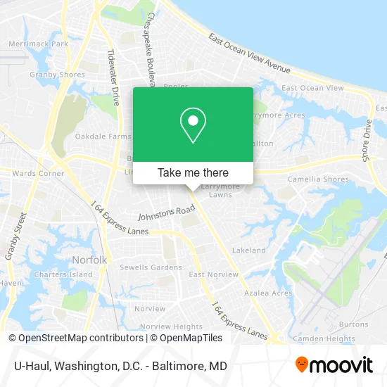 Mapa de U-Haul