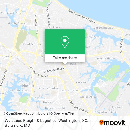 Wait Less Freight & Logistics map