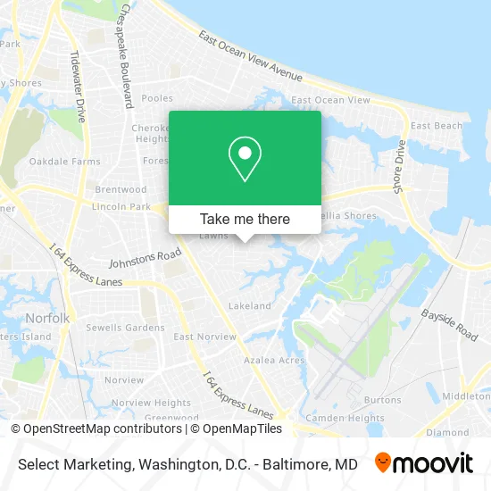 Select Marketing map