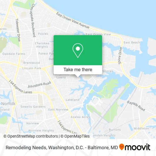 Remodeling Needs map