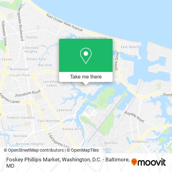 Mapa de Foskey Phillips Market