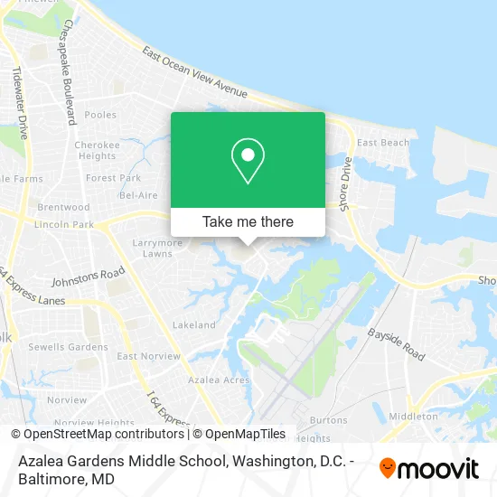 Azalea Gardens Middle School map