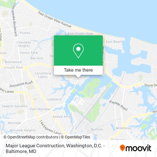 Major League Construction map