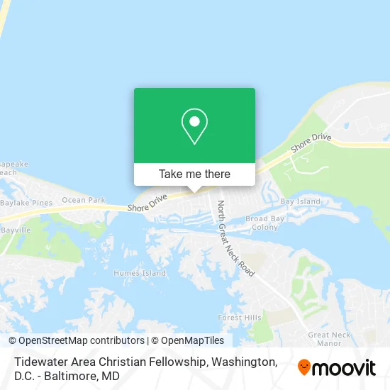 Mapa de Tidewater Area Christian Fellowship