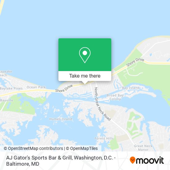AJ Gator's Sports Bar & Grill map