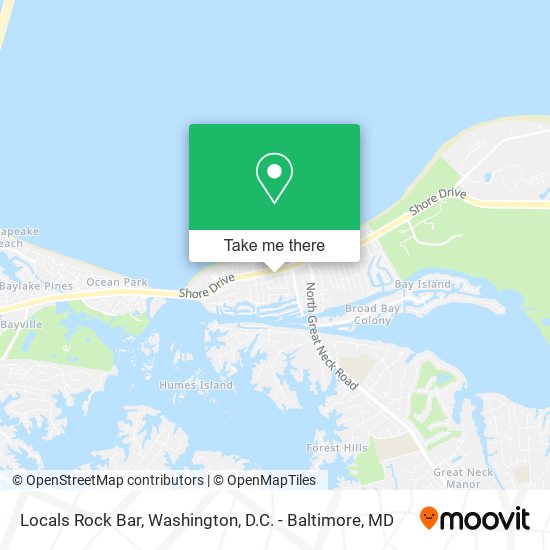 Locals Rock Bar map