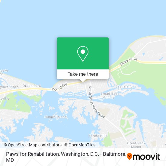 Paws for Rehabilitation map