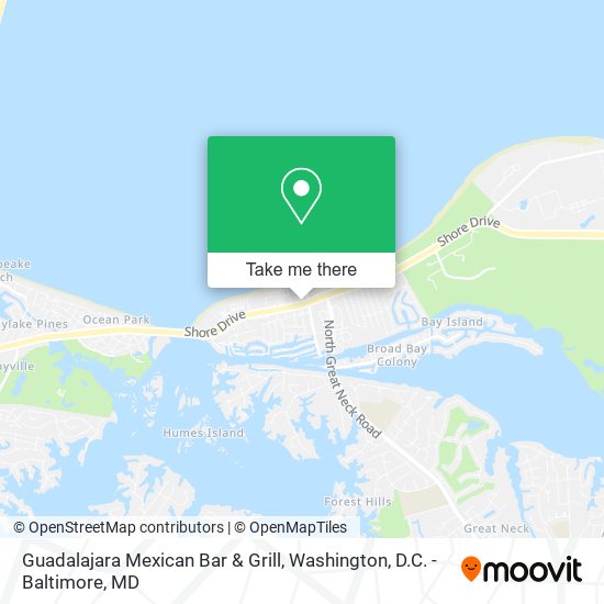 Guadalajara Mexican Bar & Grill map