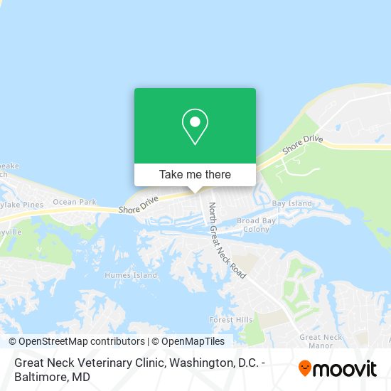 Great Neck Veterinary Clinic map