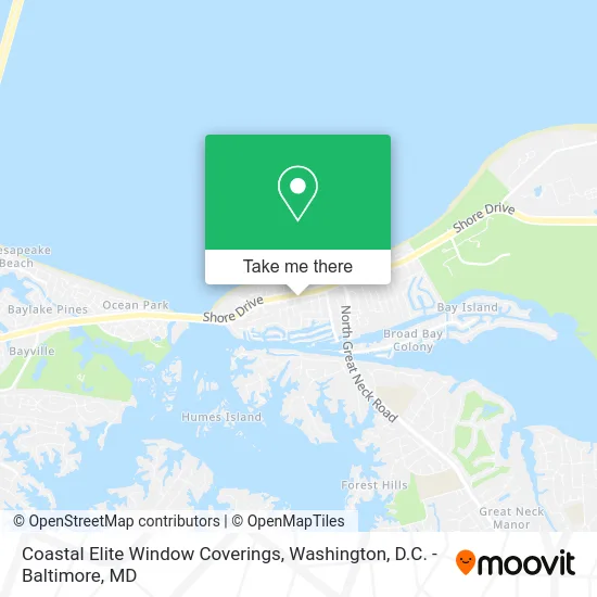 Coastal Elite Window Coverings map