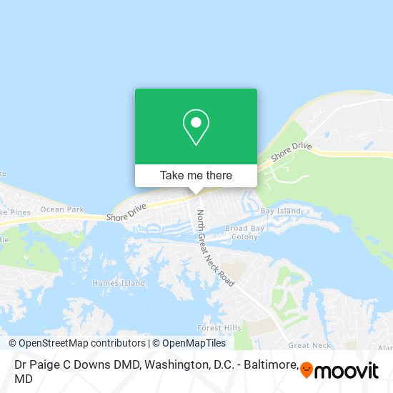 Dr Paige C Downs DMD map