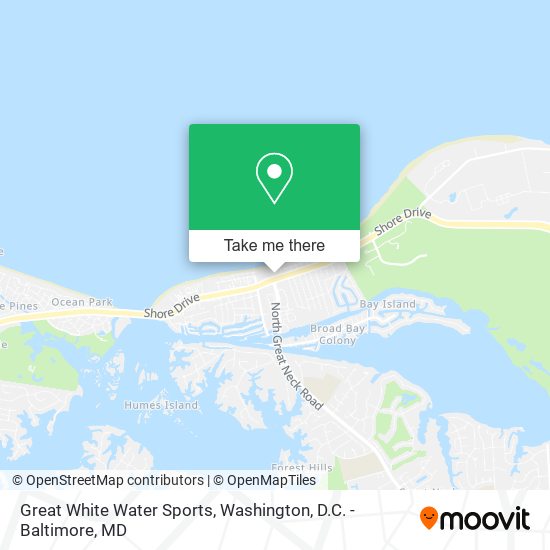 Great White Water Sports map