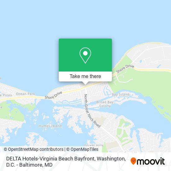 DELTA Hotels-Virginia Beach Bayfront map