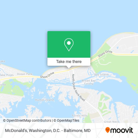 McDonald's map