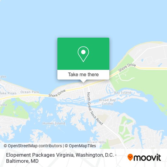 Elopement Packages Virginia map