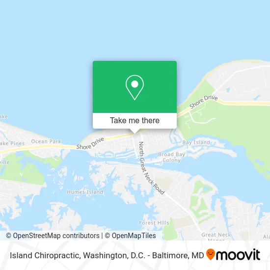 Island Chiropractic map