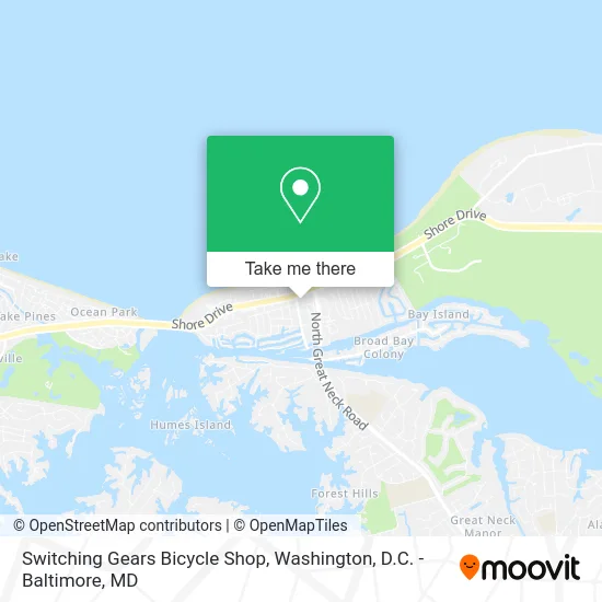 Switching Gears Bicycle Shop map