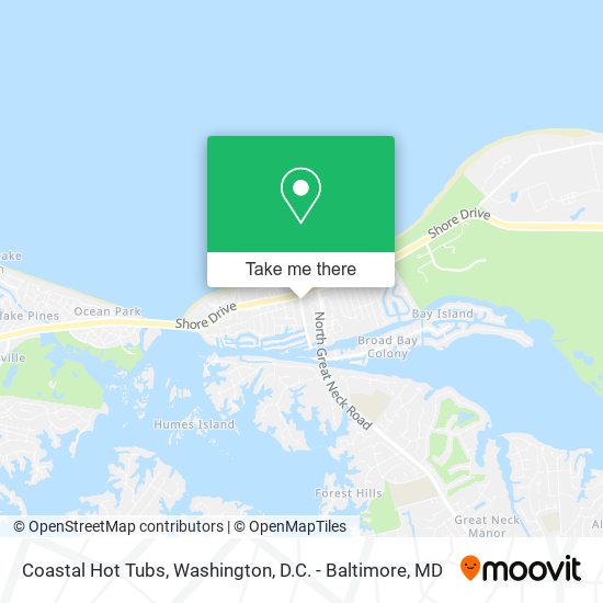 Coastal Hot Tubs map