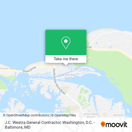 Mapa de J.C. Westra General Contractor