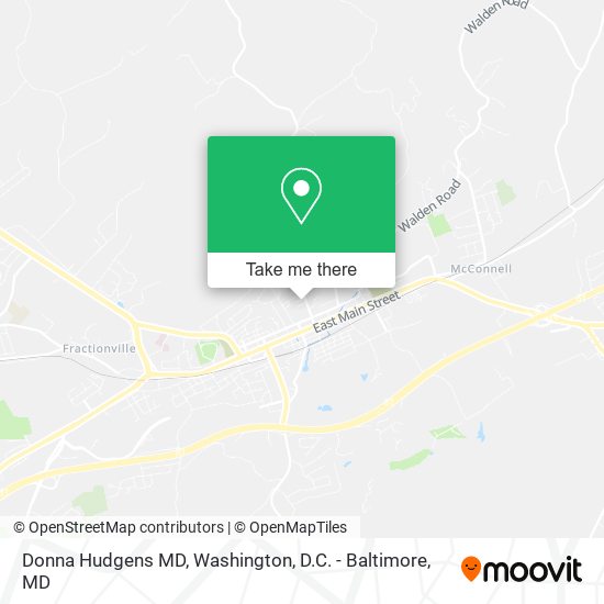Donna Hudgens MD map