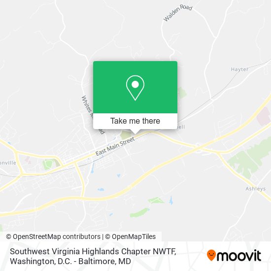 Southwest Virginia Highlands Chapter NWTF map
