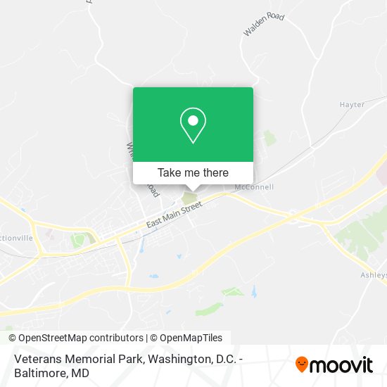 Veterans Memorial Park map