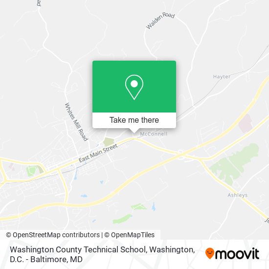 Mapa de Washington County Technical School