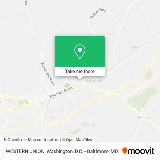 WESTERN UNION map