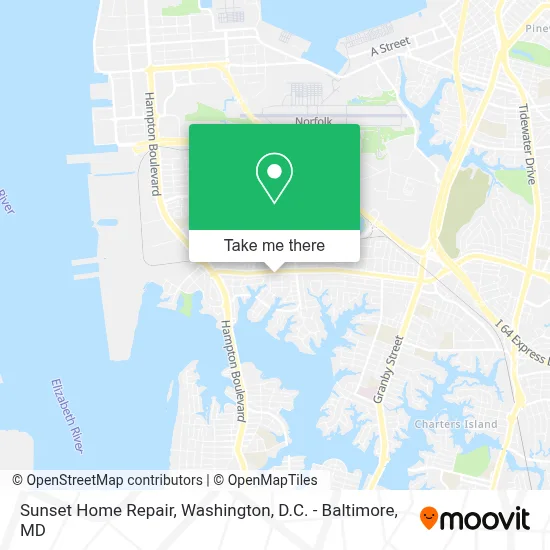 Sunset Home Repair map