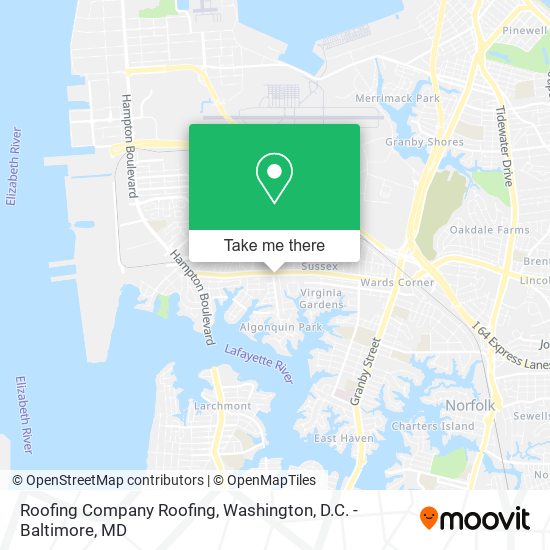 Roofing Company Roofing map