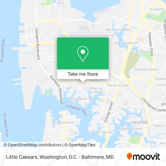 Little Caesars map