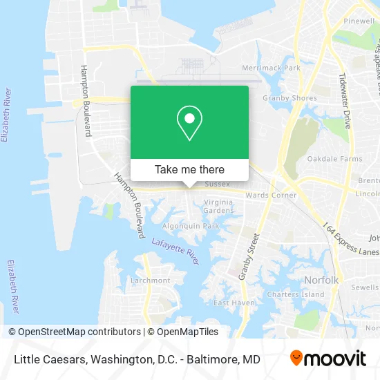 Little Caesars map