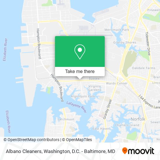 Albano Cleaners map