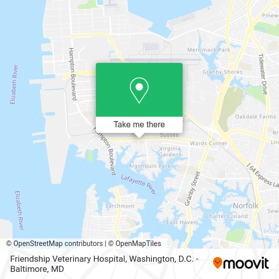 Friendship Veterinary Hospital map