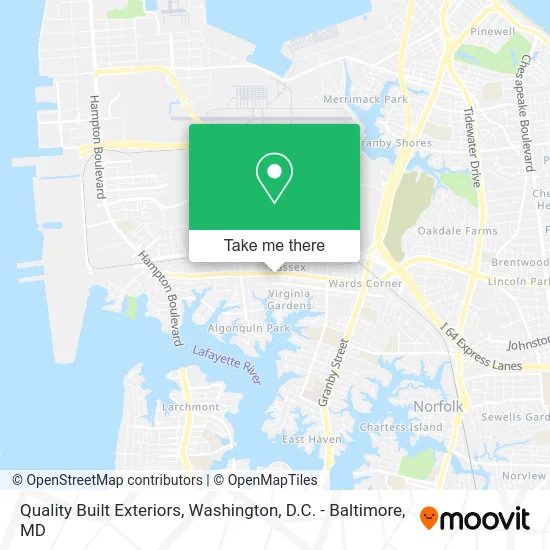 Quality Built Exteriors map