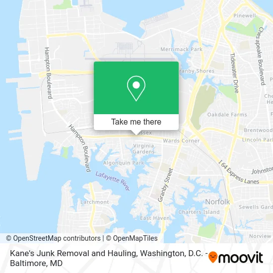 Kane's Junk Removal and Hauling map