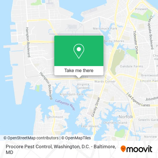 Procore Pest Control map
