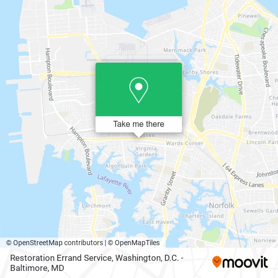 Restoration Errand Service map