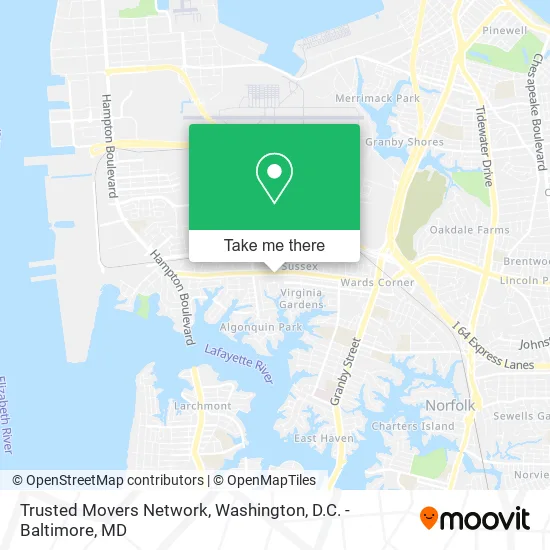 Trusted Movers Network map