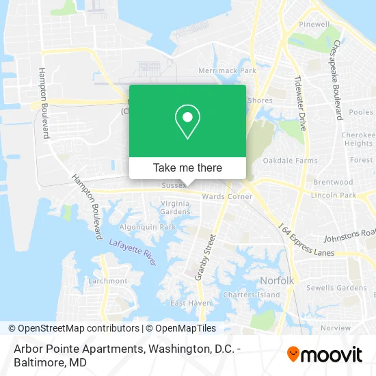 Arbor Pointe Apartments map