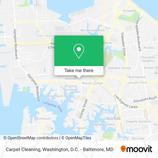 Carpet Cleaning map
