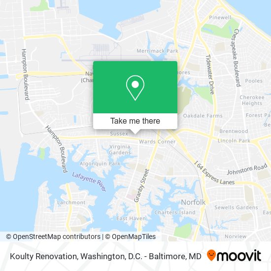 Koulty Renovation map